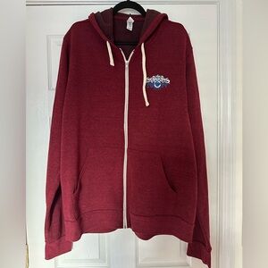 The Oak Ridge Boys Zip-Up Maroon Hoodie from tour of 2014